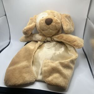 Gund Huggybuddy Plush Beige Tan Puppy Dog SPUNKY Lovey Security Blanket